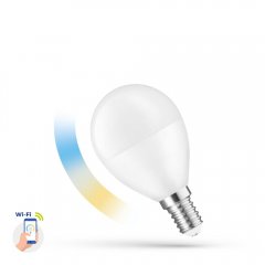 Żarówka LED Kulka 5W E14 CCT Smart WOJ + 14414 Spectrum