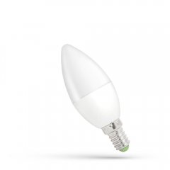 Żarówka LED Świecowa 6W E14 WW WOJ + 13026 Spectrum