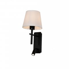 Kinkiet z reflektorkiem LED 2,5W LUNA W4106-2BK + WH Zuma Line