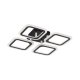 Lampa sufitowa LED 40W STELLAR MS232040R-BK Zuma Line