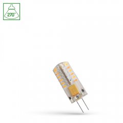 Żarówka silikonowa LED 2W 12V G4 CW WOJ + 13843 Spectrum