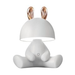 Lampa stołowa dziecięca LED 3W KRÓLICZEK KDR-6301-WH Zuma Line